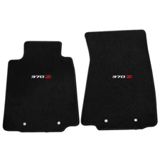 Fits 09-20 Nissan 370Z 2Dr All Black Floor Mats Carpet Nylon Front Non-slip 2PCS