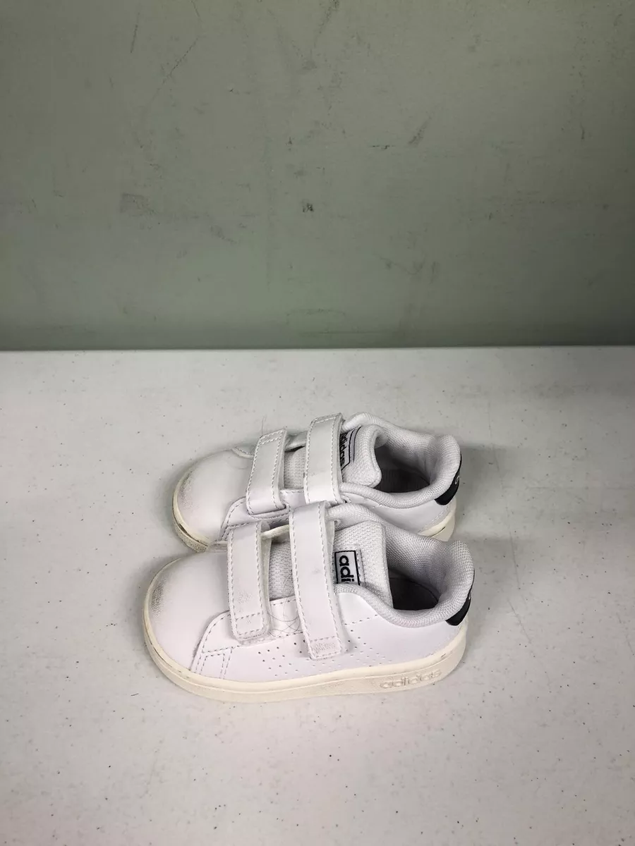 adidas Unisex Kids Advantage Tennis Sneakers Size 5K FW2590 White