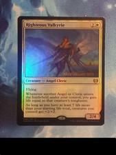 MTG Righteous Valkyrie KHM Foil Pre-Release 024/285 Near Mint