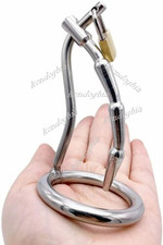 Male Chastity Belt Cage Rings Sounds Dilator Spiked Drain Cage Rings Tube