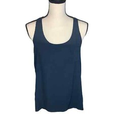 Final Touch Blue Sleeveless Open Back Sz M