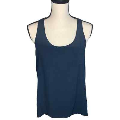 Final Touch Blue Sleeveless Open Back Sz M