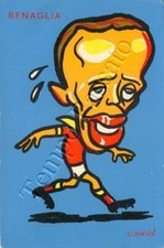 Football - Cartoon by Renato Benaglia (1938 - 2023) / illustrator Mangini