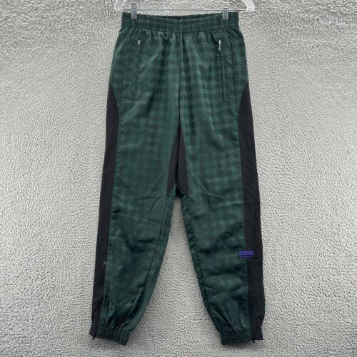 Adidas Originals Jogger Mens S Green Houndstooth RYV Windbreaker Track Pants - Picture 1 of 12