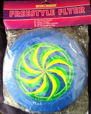 Sport Design Freestyle Flyer 165g Disc Frisbee Ultimate-Blue-Yellow-Black Color