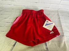 VTG Mizuno Volleyball Shorts DEADSTOCK Red Unisex Mens Womens Small Made In USA