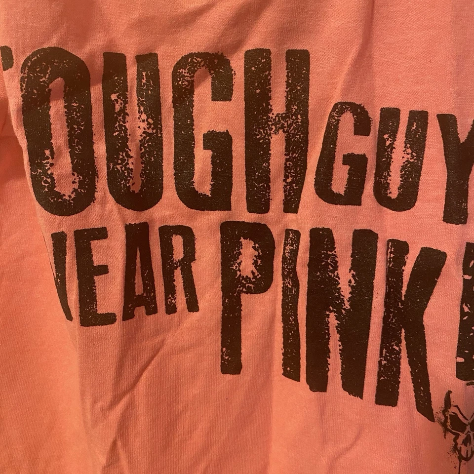 Tough Boys Wear Pink T-shirt Small  Boys Black Skull Christmas Clothing Kids - Image 4 of 4