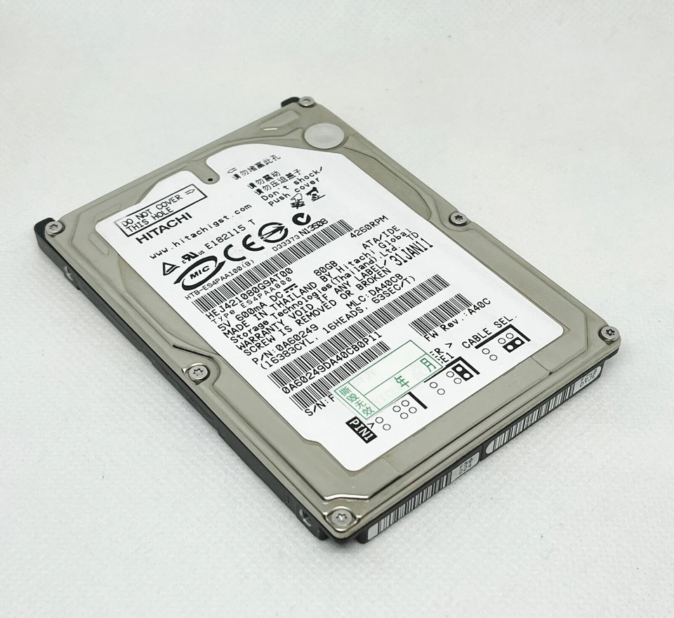 Hitachi HEJ421080G9AT00 80GB IDE PATA 4260RPM 2.5IDE Car Navigation Hard Drive - Image 4 of 4