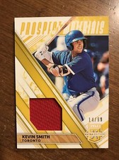 Kevin Smith 2019 Elite Extra Edition Gold Prospect Jersey PM-KS Blue Jays /99