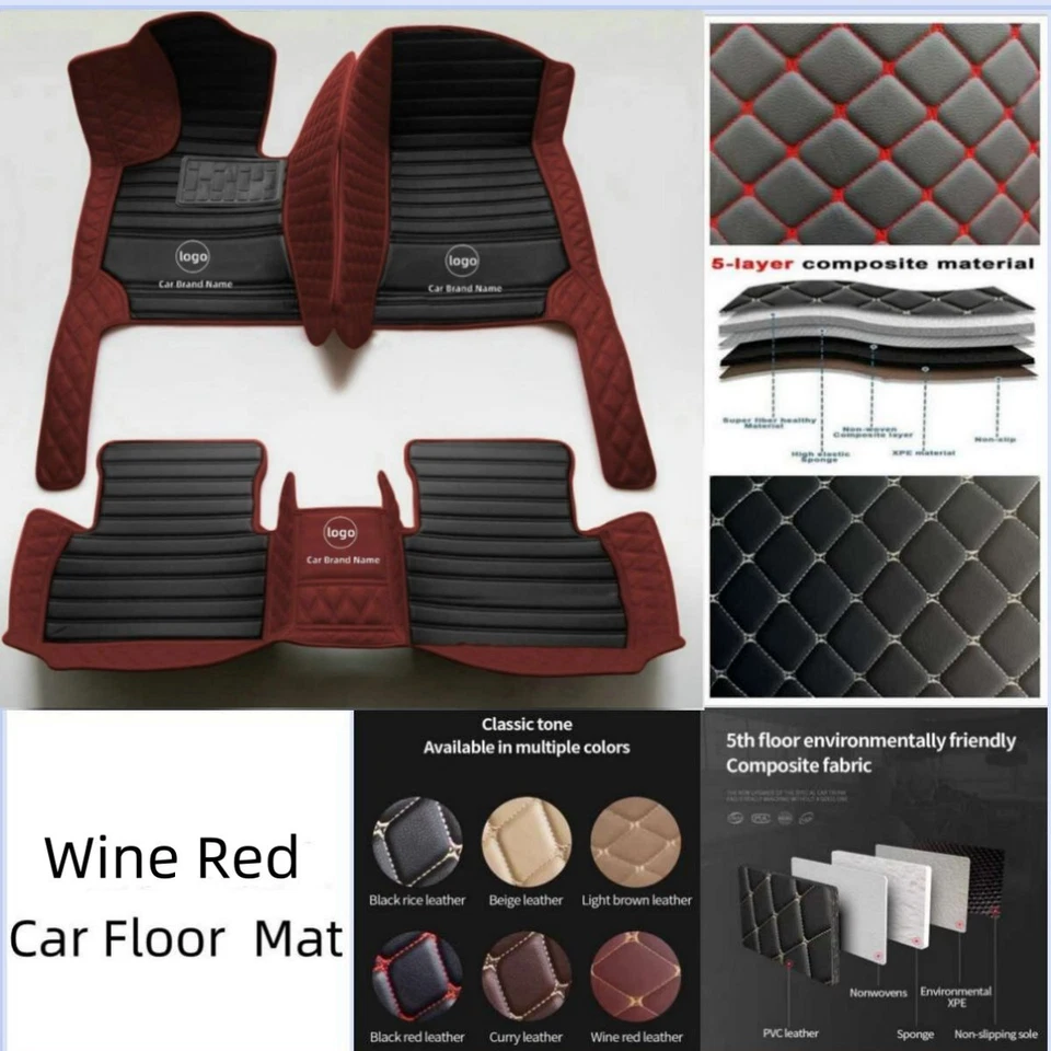 For Chevrolet Silverado Series Anti-slip Custom Car Floor Mats Cargo Liners Rugs - Изображение 2 из 4