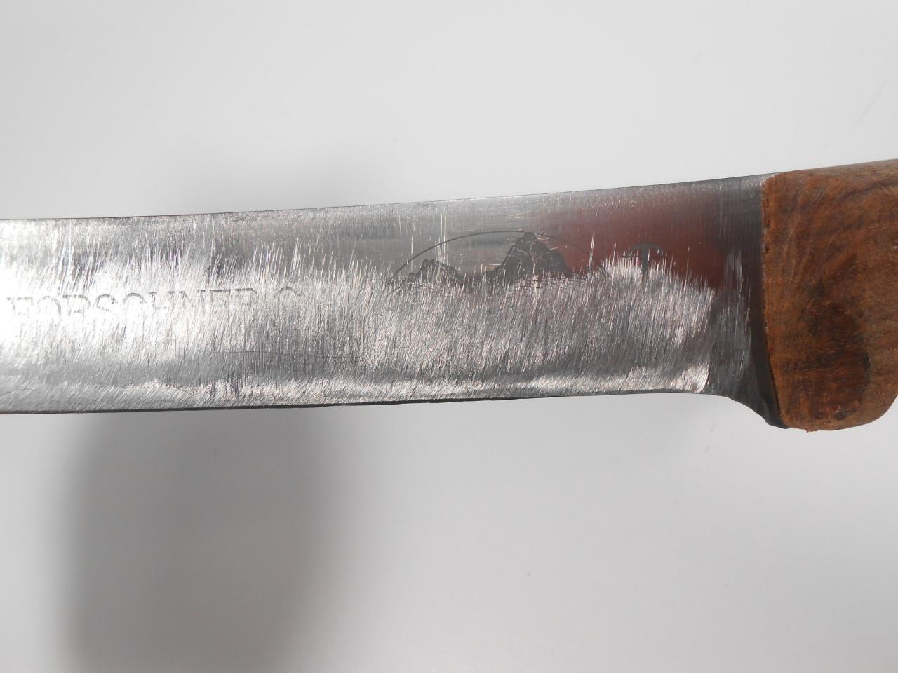 VICTORINOX R.H. FORSCHNER 10" BUTCHER KNIFE 402-10 HICKORY HANDLE SWITZERLAND