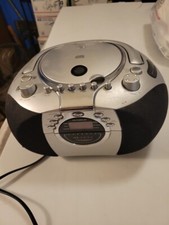 Durabrand CD-1095 Silver Compact Disc Player Am/Fm Radio Receiver Tested Works