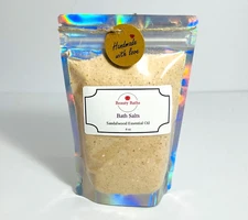 Sandalwood Bath Salts Epsom Salt bath soak gift for her therapeutic body soak