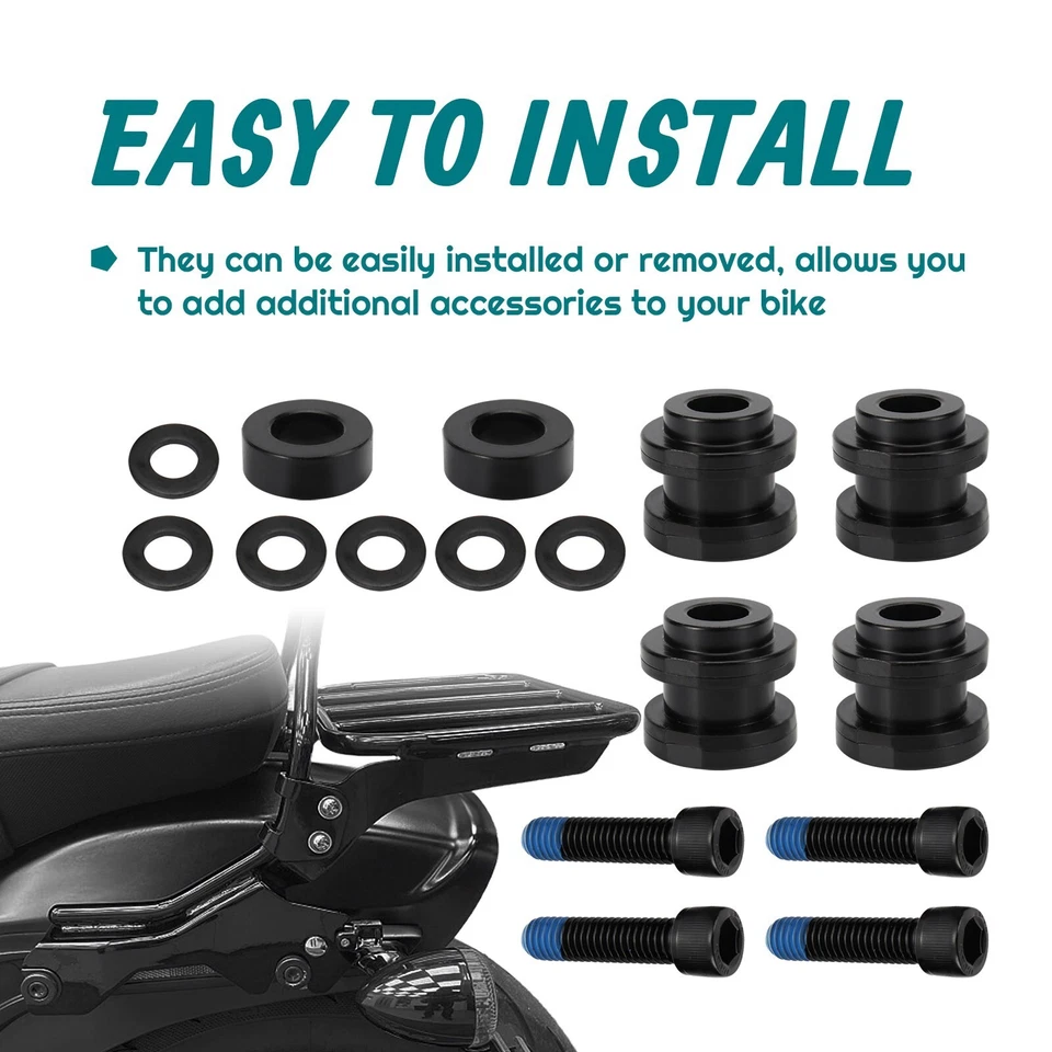 For Harley Sissy Bar Docking Hardware for Fat Boy Low Rider Street Bob 2018-up - Image 3 of 4