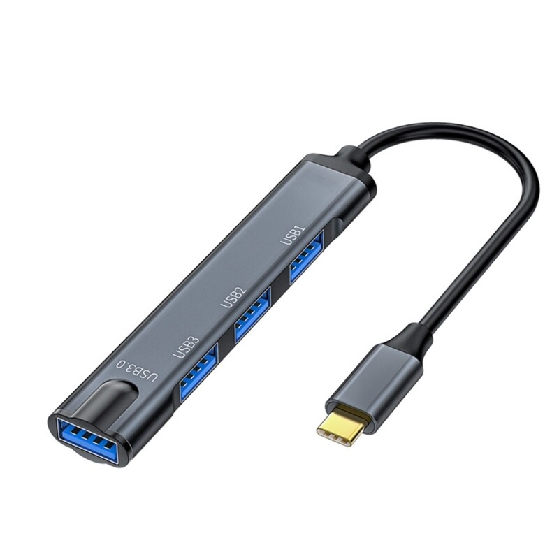 4-Port USB 3.0 Type-C Hub for High-Speed Multi-Device Connectivity