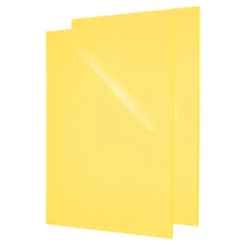 1/8 Inch Thick Acrylic Sheets, 2Pack 16x12 Inch Plastic Sheet Yellow