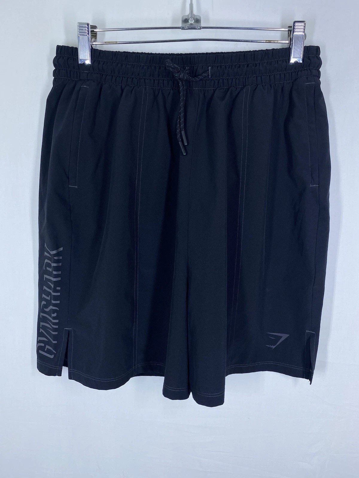 Gymshark Shorts Mens Medium Black Performance Athletic Sport Stretch Running USA