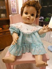 Vintage 1950s-60s American Character "Toodles" Toddler Doll Flirty-Eyes, 20"