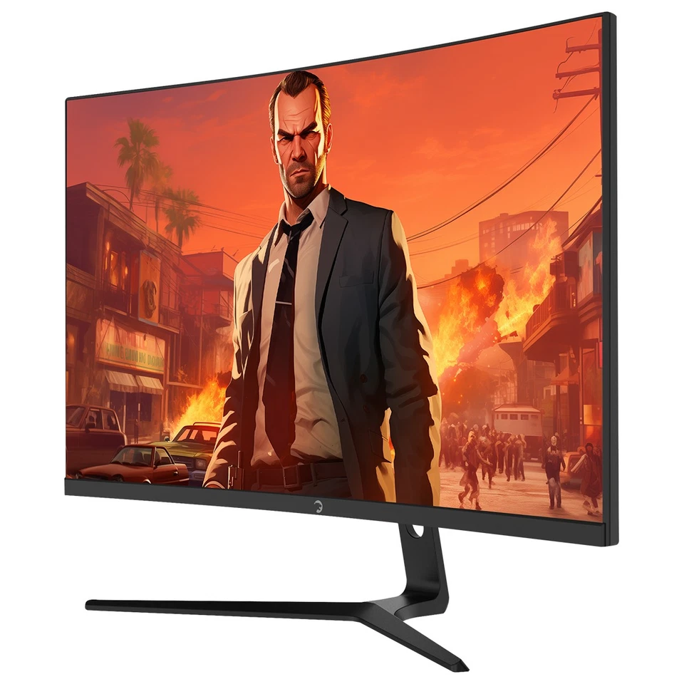 GAMEPOWER Curved Monitor 27 zoll 300Hz FullHD PC Bildschirm mit Lautsprecher V80 - Bild 2 von 4