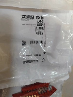 10PCS/Bag NEW Phoenix Contact FBS 10-6 Terminal Block Jumper Red FBS10-6 3030271