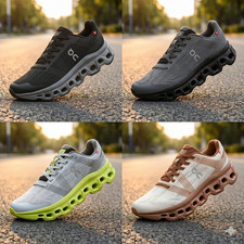 Men's Running Shoes Breathable Lightweight Athletic Sneakers Lace-Up EVA Sole