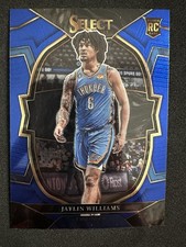 2022-23 Panini Select Basketball Jaylin Williams Concourse Blue RC Rookie
