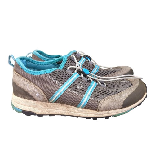 OluKai Kia'i Trainer Women's Gray Blue Mesh Trainer Sneakers US 8 EU 38