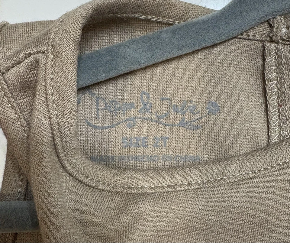 Pippn и Julie размер 2T платье без рукавов кофе цвет, блестящий платье - Изображение 2 из 4