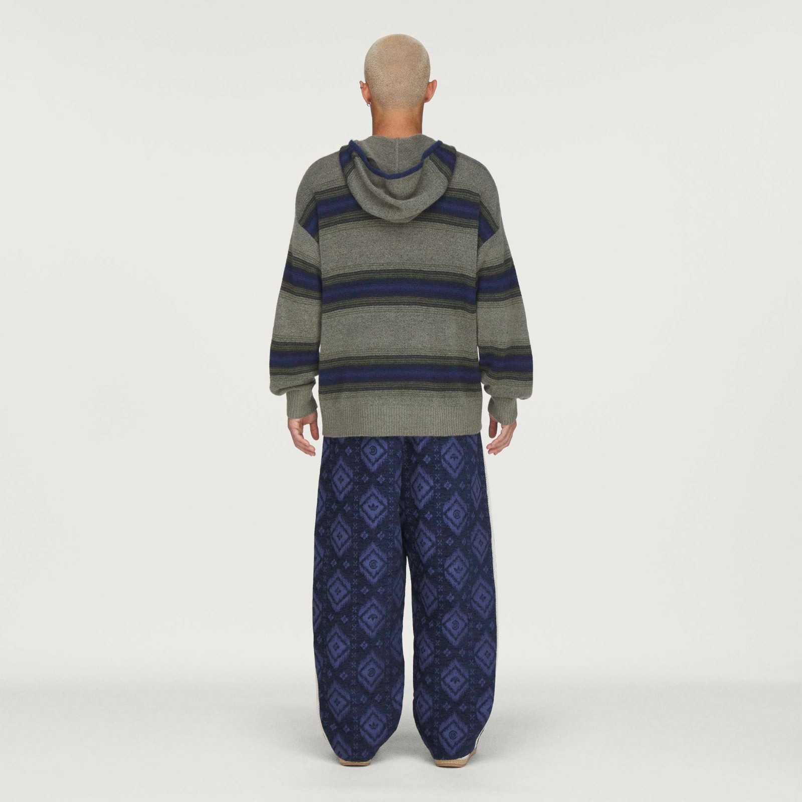 Adidas Originals x CLOT Baja Hoodie by Edison Chen (Green/Tech Indigo) KE7064 image 8