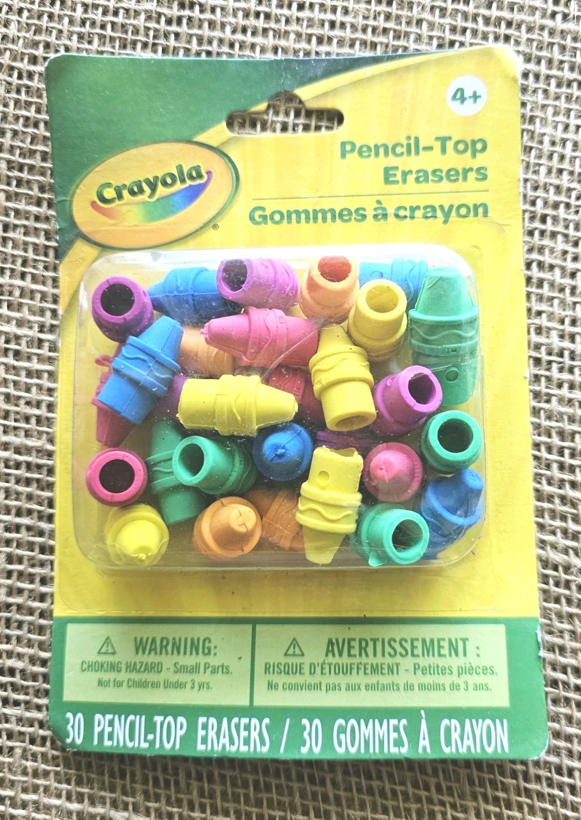 Top Erasers 30 Count Multicolor