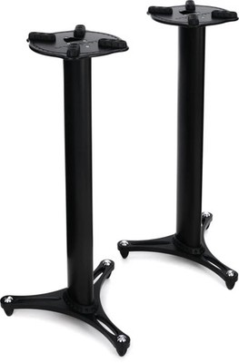 Ultimate Support MS-90/36B 36-inch Studio Monitor Stands - Black Finish