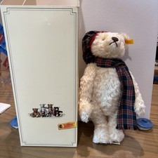 Steiff Mohair Winter Bear With Growler 14 Colin 665660 w Tags Box