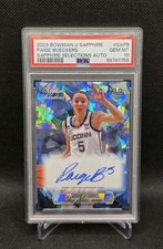 Paige Bueckers 2023-24 Bowman U Chrome Sapphire Selections Auto /50 PSA 10