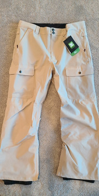 DC Shoes Snowboard Code White beige XXL 2XL mens pants 15K Snow ski Winter