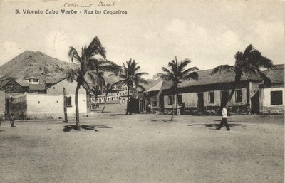 PC CAPE VERDE CABO VERDE SAO VICENTE RUA DO COQUEIROS STREET SCENE (b63939)