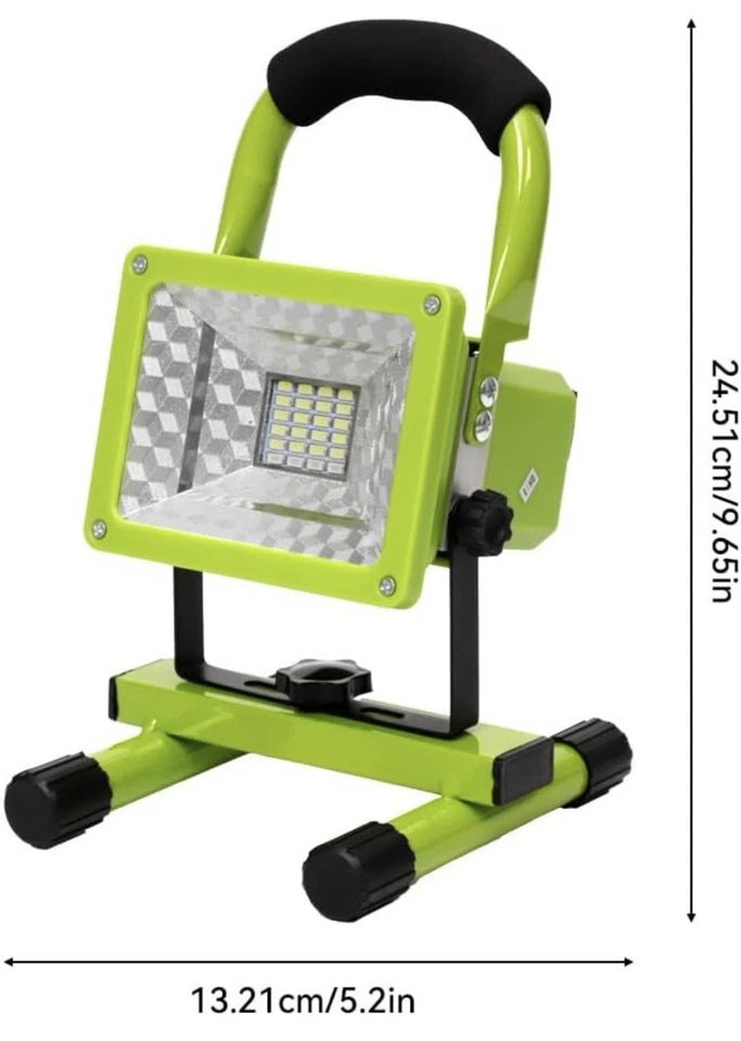 15W LED Work Light With Stand 4000lm 4400mAh Rechargeable Battery ( Yellow ) - Image 3 of 4