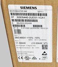 New Siemens 6SE6440-2UD31-1CA1 MicroMaster 440 Constant Torque Power 3AC