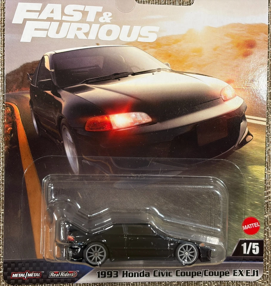 Hot Wheels Fast & Furious 2025, Honda Civic 1993 cupé EX EJ1, ¡envío gratuito! Foto 4 de 4