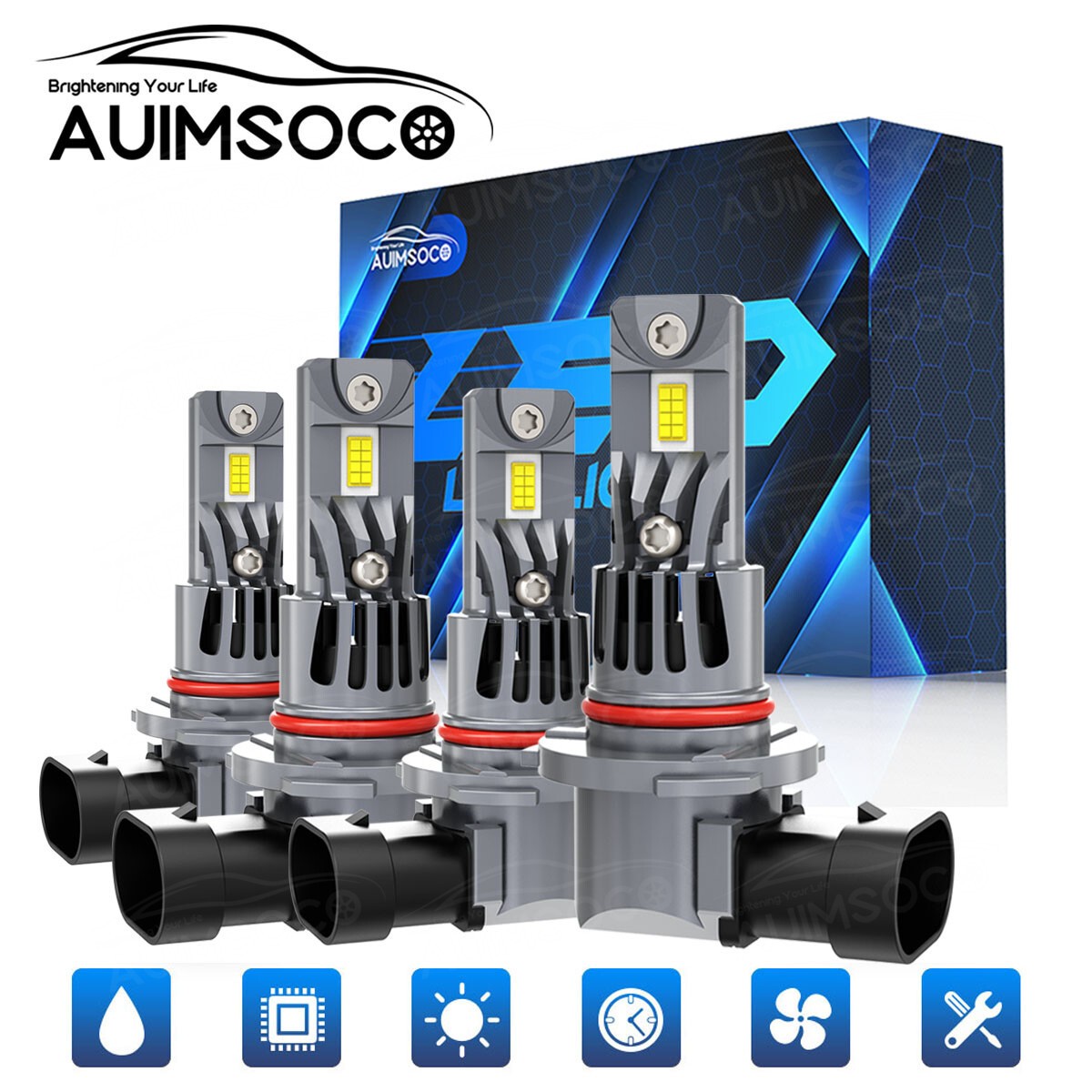 Combo 9005 9006 faros LED para for Honda Civic 2004-2013 Luces bajas altas