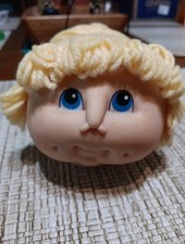 Original Doll Baby Head Martha Nelson Thomas 1984 Ponytail Blonde Hair Blue Eyes