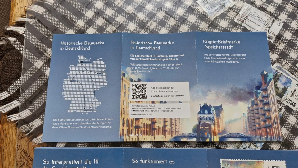 Germany 2025, Hamburg Speicherstadt.  Crypto.  10% Rare blue Edition in MNH. - Image 3 of 4