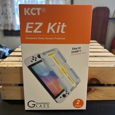 Nintendo Switch OLED 2021 KCT EZ Kit Tempered Glass Screen Protector-2 Pack