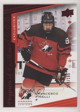 2021 Upper Deck Team Canada Juniors Exclusives /165 Francesco Pinelli #112 08o8