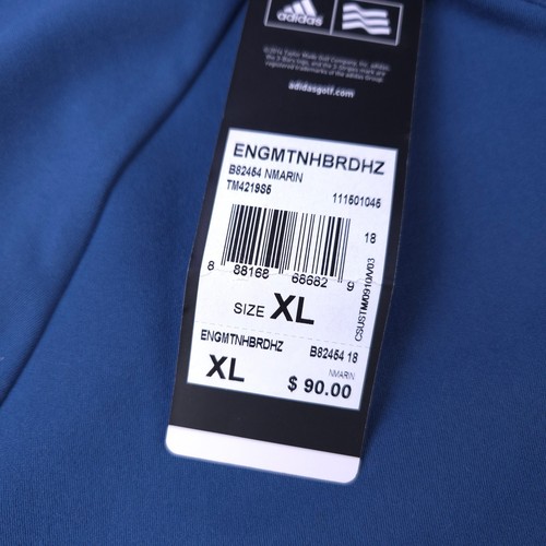 Adidas Golf Pullover Mens XL Quarter Zip Sweater Climacool Blue Mock Neck NWT - Bild 5 von 9