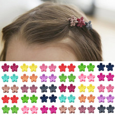 60pcs Baby Girl Mini Hair Claw Clips Flower Hair Bangs Pin Baby Girl Hair Access