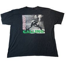 The Clash London Calling Graphic Rock Band T-Shirt Tultex 2XL - XXL 2013