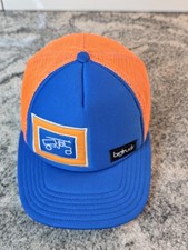 bigtruck Hat Cap Snap Back Blue Orange Mesh Trucker Patch Adventure Youth