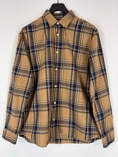 JACK  JONES Shirt Men's LARGE Button-Up Plaid Collared Long Sleeves