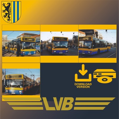 4 Fotos, LVB, MAN NL202, Linie 72+73, 1990er (Digital/DV/CD)