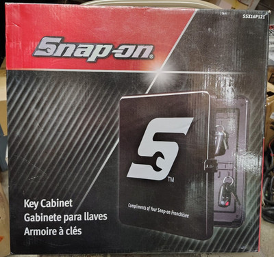 New Snap On Tools Steel Locking Key Cabinet Snapon SSX16P121 Snap-On Black NIB